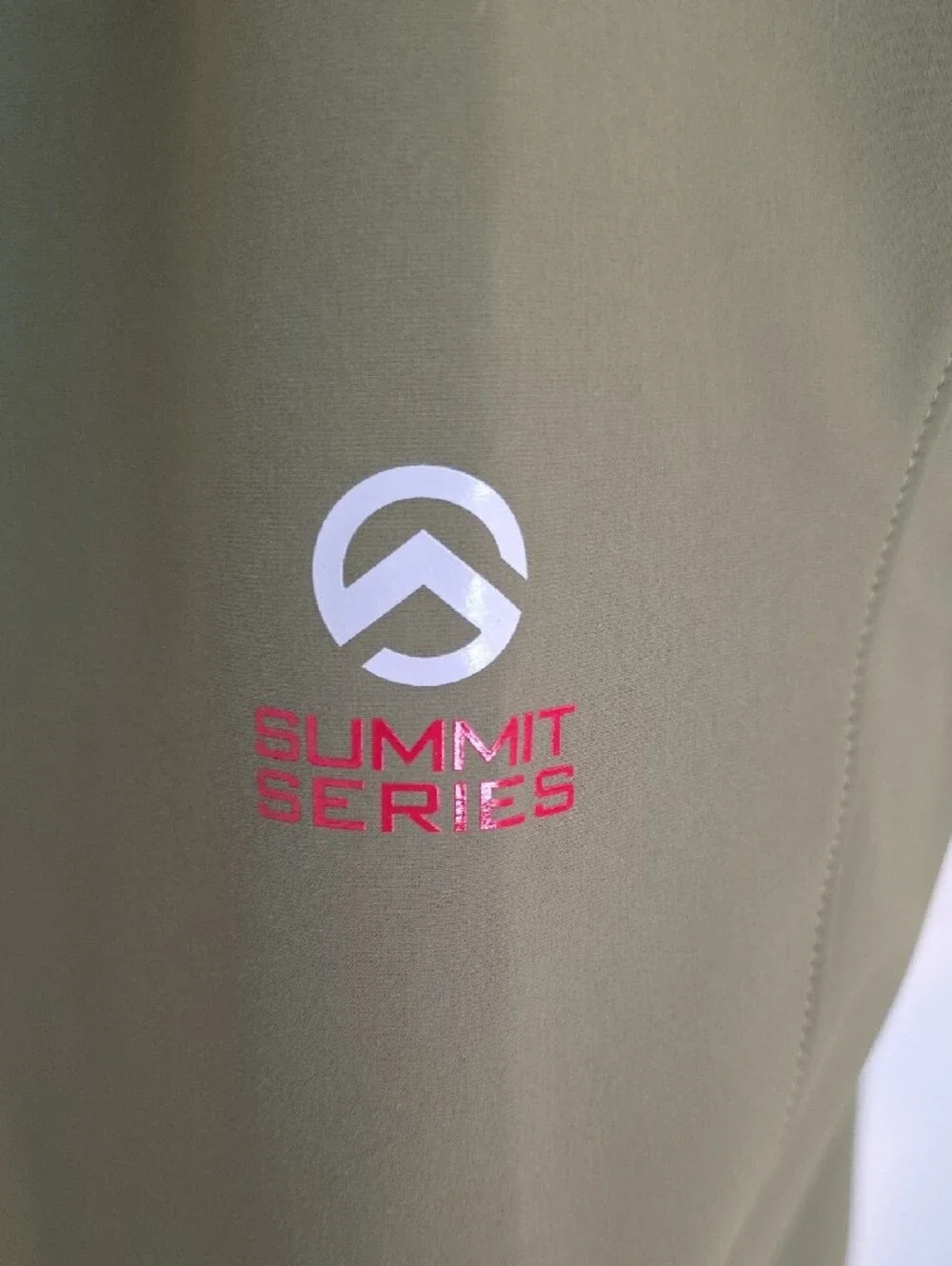 The North Face Olive Green Summit Series Softshell Jacket with Zip Pockets